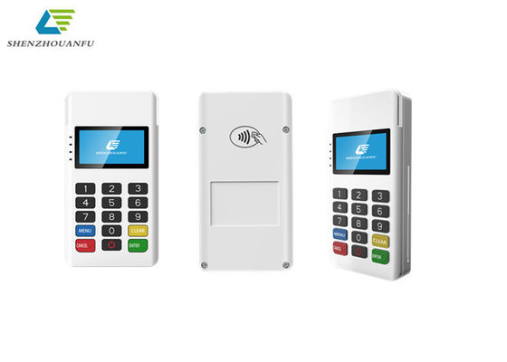 Biały terminal Mini POS Inteligentny mobilny terminal płatniczy ODM PCI Certyfikat