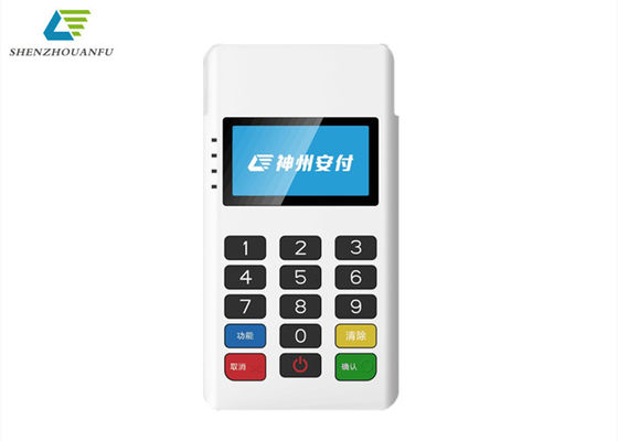 Biały ręczny terminal OEM z systemem Android i oprogramowaniem POS
