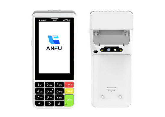 ANFU Smart POS Terminal Z Drukarką Dotkliwym Ekranem Pos Maszyna POS Ręczna Z NFC