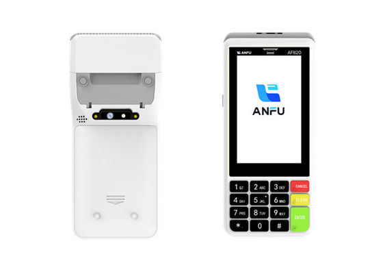 ANFU Smart POS Terminal Z Drukarką Dotkliwym Ekranem Pos Maszyna POS Ręczna Z NFC